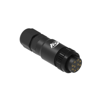Conector plástico M16 fêmea para cabo IP67 3 amperes PG7